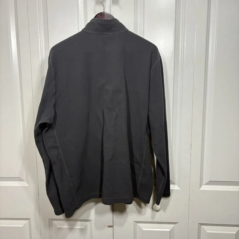 The North Face Fleece Pullover Men XL Black 1/4 Zip Outdoor Hiking Corewear